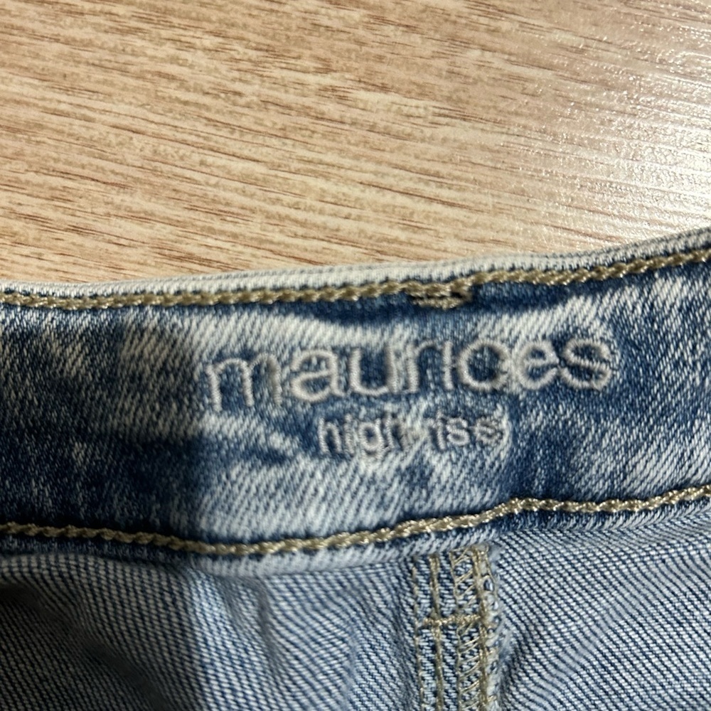 Maurice distress women’s jeans high rise size 6 - Picture 7 of 8